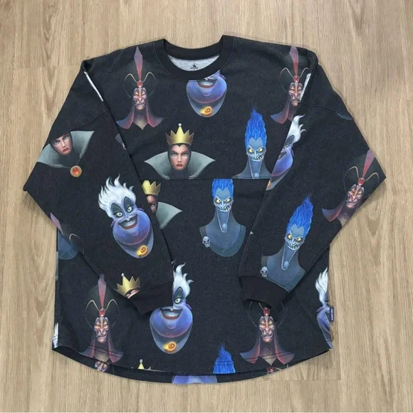 Disney Parks Villains Up To No Good Spirit Jersey Halloween-Large color grey - Picture 2 of 7